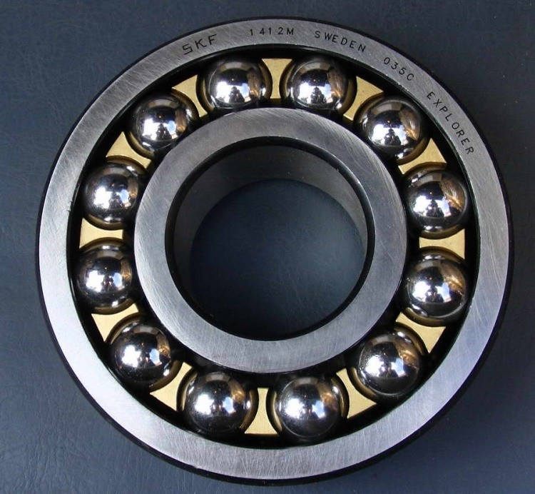 이중 줄 129 볼 베어링 9x26x8mm 크기 기계 성능을 위한 청동/강 케이지